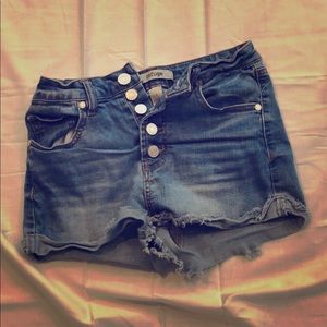 High Waisted Denim Shorts
